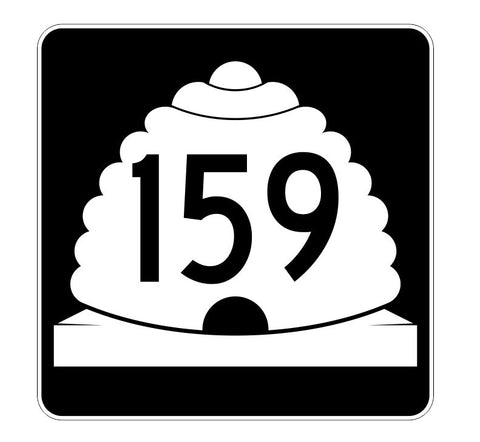 Utah State Highway 159 Sticker Decal R5481 Highway Route Sign
