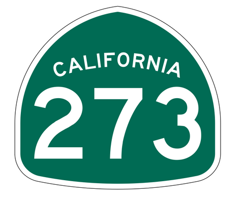 California State Route 273 Sticker Decal R1319 Highway Sign - Winter Park Products
