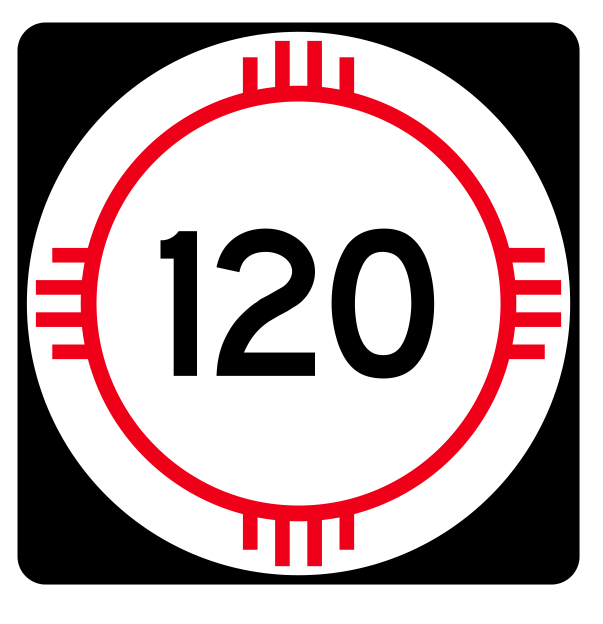 New Mexico State Road 120 Sticker R4144 Highway Sign Road Sign Decal