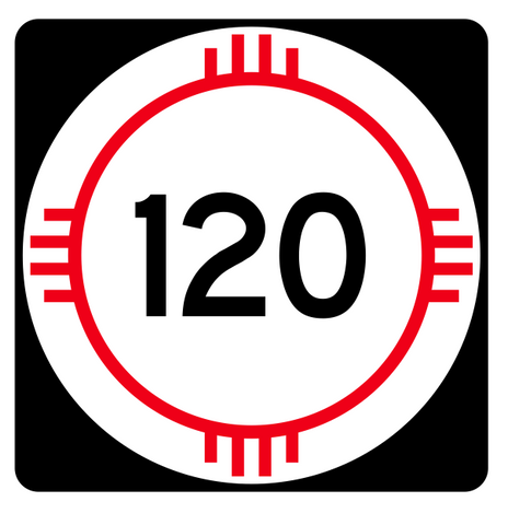 New Mexico State Road 120 Sticker R4144 Highway Sign Road Sign Decal