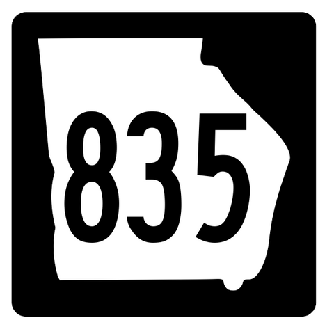 Georgia State Route 835 Sticker R4095 Highway Sign Road Sign Decal