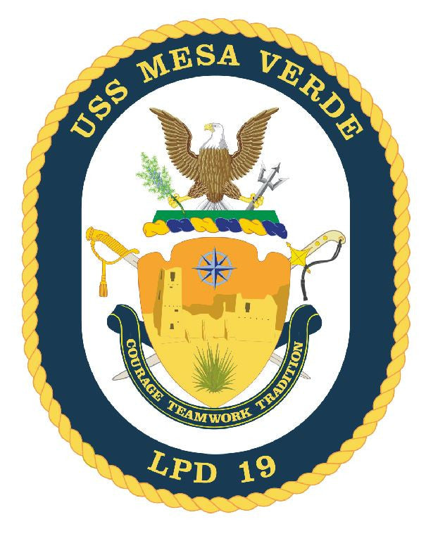 USS Mesa Verde Sticker Military Armed Forces Navy Decal M178 - Winter Park Products