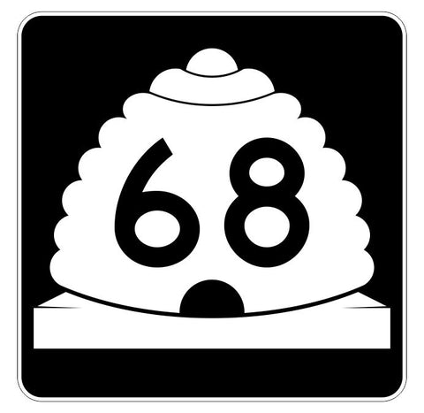 Utah State Highway 68 Sticker Decal R5404 Highway Route Sign