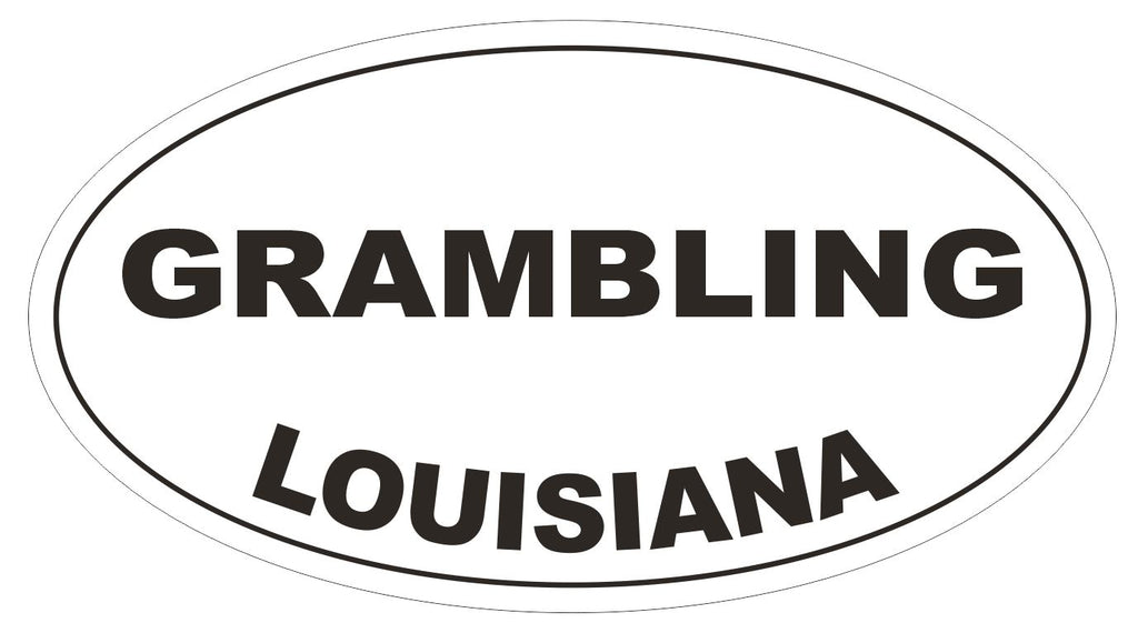 Grumbling Louisiana Oval Bumper Sticker or Helmet Sticker D3929