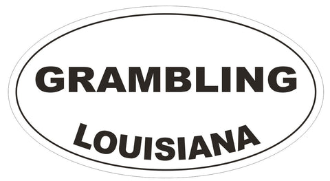 Grumbling Louisiana Oval Bumper Sticker or Helmet Sticker D3929