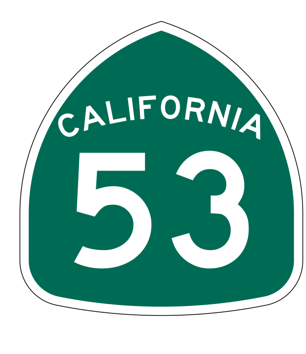 California State Route 53 Sticker Decal R1151 Highway Sign - Winter Park Products