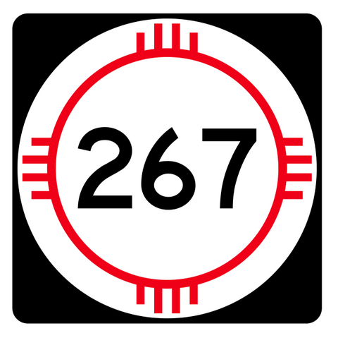 New Mexico State Road 267 Sticker R4172 Highway Sign Road Sign Decal