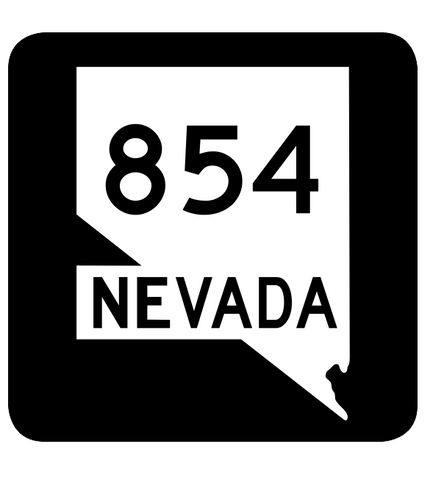 Nevada State Route 854 Sticker R3160 Highway Sign Road Sign