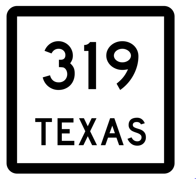 Texas State Highway 319 Sticker Decal R2614 Highway Sign