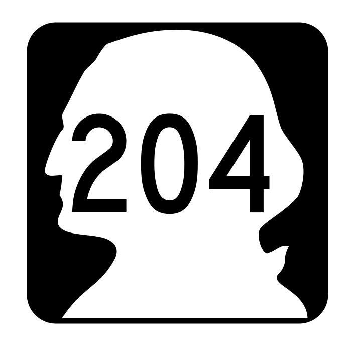 Washington State Route 204 Sticker R2857 Highway Sign Road Sign