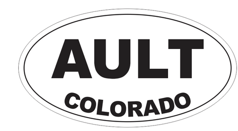 Ault Colorado Oval Bumper Sticker D7149 Euro Oval