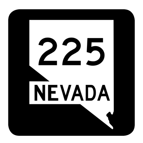 Nevada State Route 225 Sticker R3007 Highway Sign Road Sign