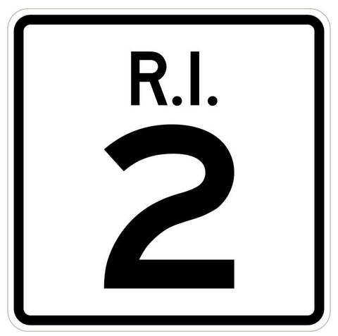 Rhode Island State Road 2 Sticker R4215 Highway Sign Road Sign Decal