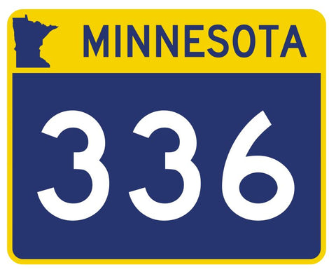 Minnesota State Highway 336 Sticker Decal R5047 Highway Route sign