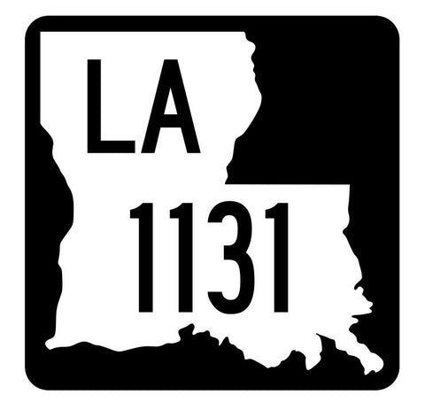 Louisiana State Highway 1131 Sticker Decal R6370 Highway Route Sign