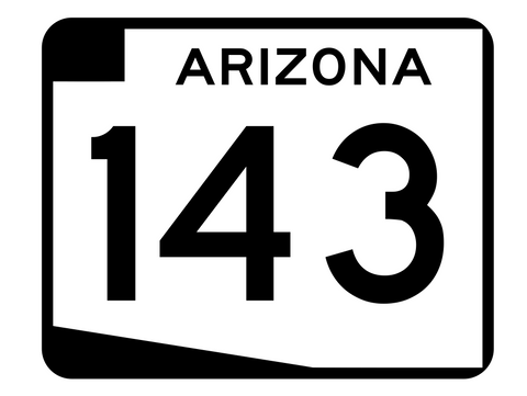 Arizona State Route 143 Sticker R2736 Highway Sign Road Sign
