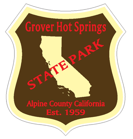 Grover Hot Springs State Park Sticker R6663 California