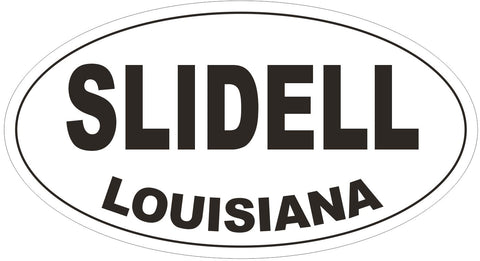 Slidell Louisiana Oval Bumper Sticker or Helmet Sticker D3870