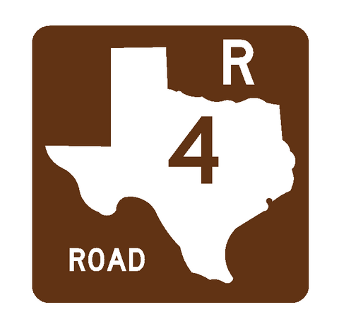 Texas Recreational Road 4 Sticker Decal R1060 Highway Sign Road Sign - Winter Park Products
