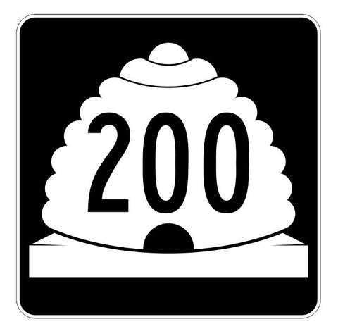 Utah State Highway 200 Sticker Decal R5506 Highway Route Sign