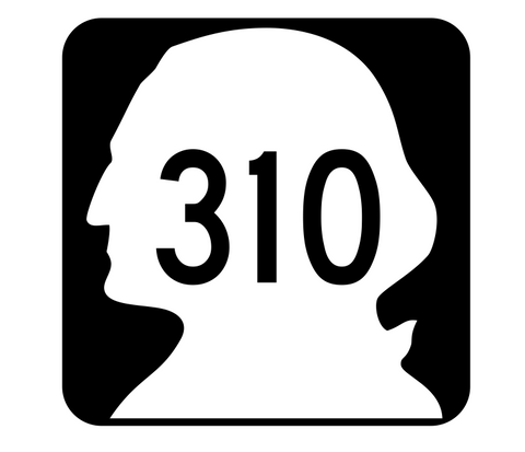Washington State Route 310 Sticker R2905 Highway Sign Road Sign