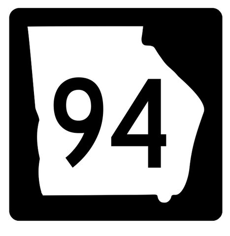 Georgia State Route 94 Sticker R3637 Highway Sign