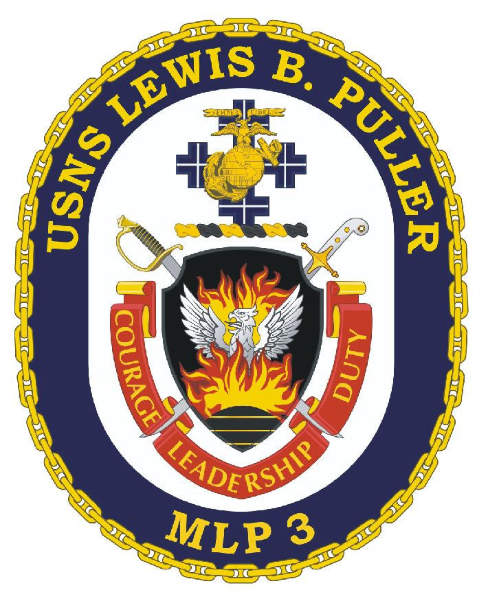 USNS Lewis B Puller Sticker Military Armed Forces Navy Decal M262 - Winter Park Products
