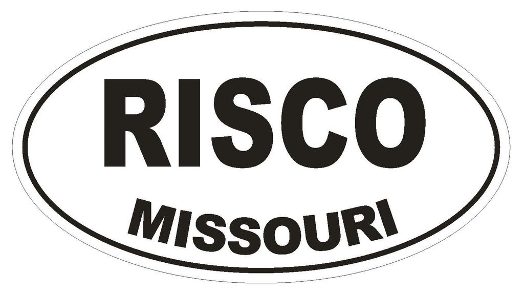 Risco Missouri Oval Bumper Sticker or Helmet Sticker D1426 Euro Oval - Winter Park Products