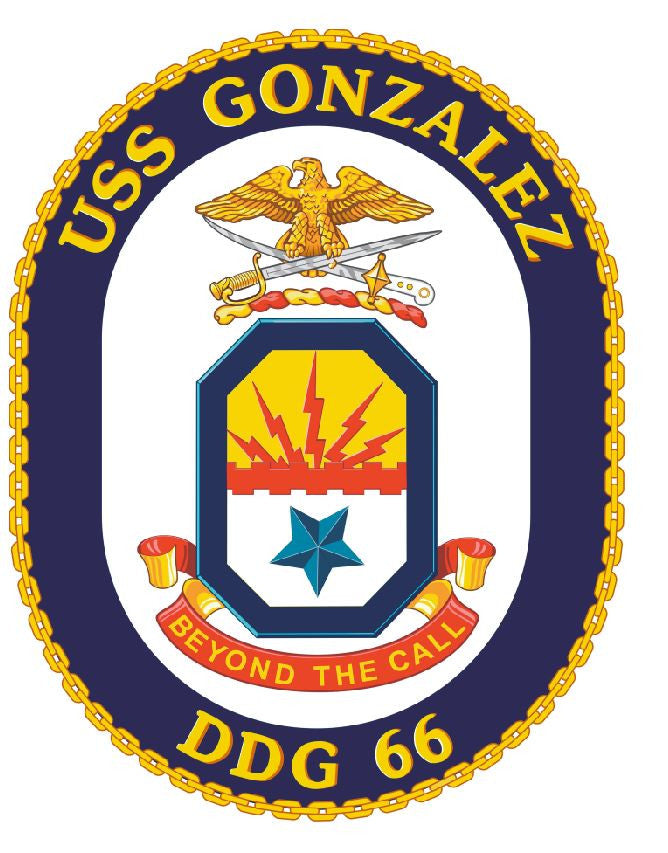 USS Gonzalez Sticker Military Armed Forces Navy Decal M232 - Winter Park Products