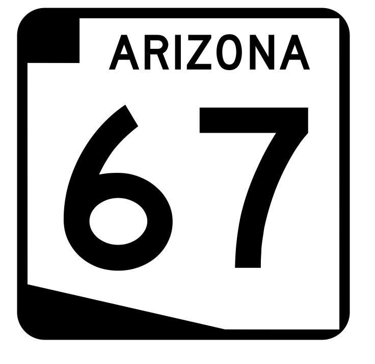 Arizona State Route 67 Sticker R2707 Highway Sign Road Sign