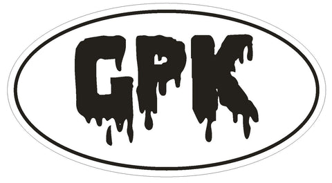 Garbage Pail Kids Oval Bumper Sticker or Helmet Sticker D134 Laptop Phone Euro - Winter Park Products