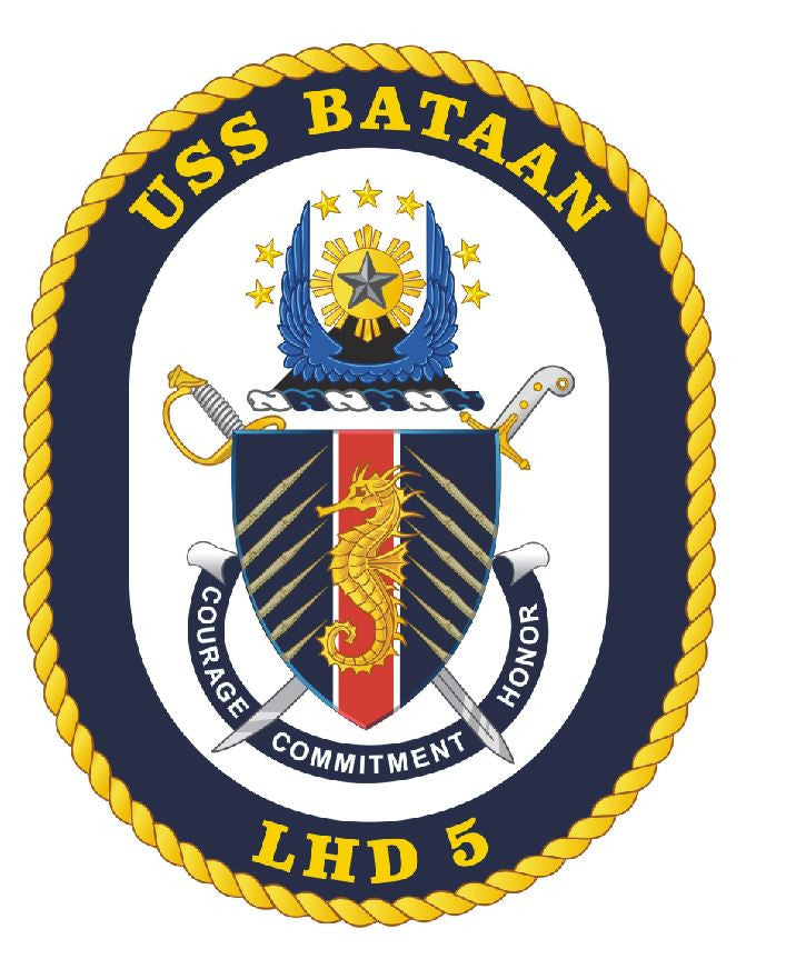 USS Bataan Sticker Military Armed Forces Navy Decal M212 - Winter Park Products