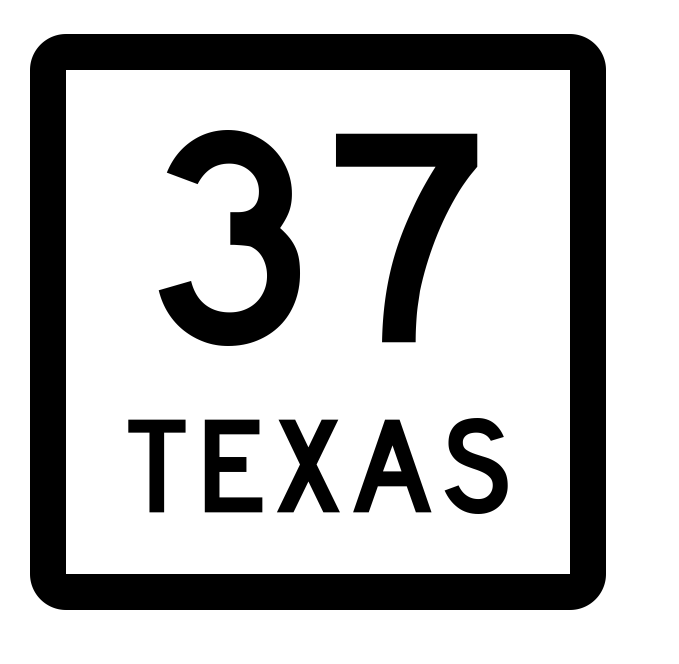 Texas State Highway 37 Sticker Decal R2291 Highway Sign - Winter Park Products
