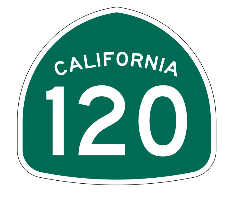 California State Route 120 Sticker Decal R1195 Highway Sign - Winter Park Products