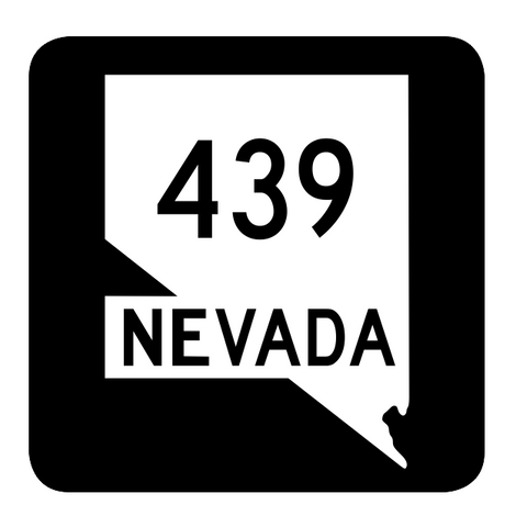 Nevada State Route 439 Sticker R3065 Highway Sign Road Sign