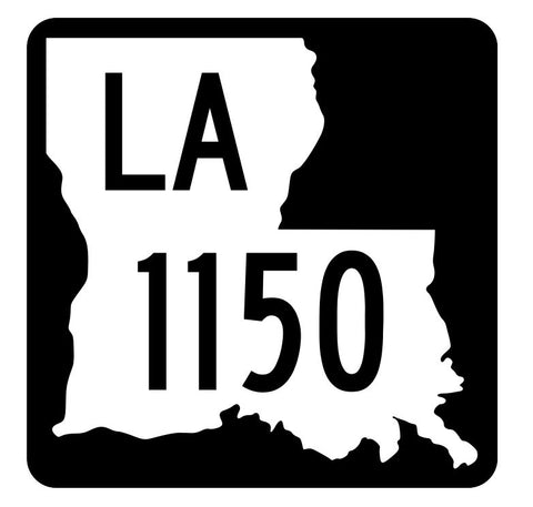 Louisiana State Highway 1150 Sticker Decal R6381 Highway Route Sign