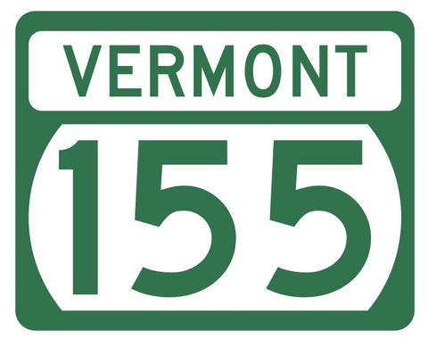 Vermont State Highway 155 Sticker Decal R5339 Highway Route Sign