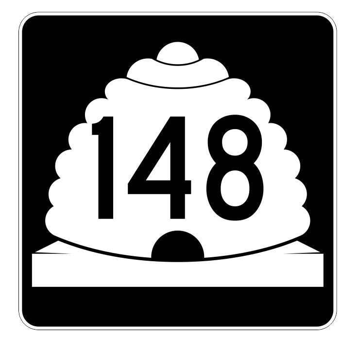 Utah State Highway 148 Sticker Decal R5470 Highway Route Sign