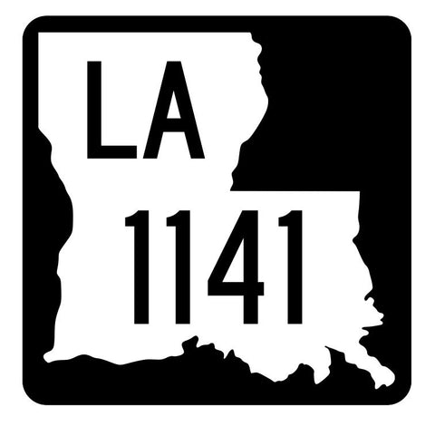 Louisiana State Highway 1141 Sticker Decal R6373 Highway Route Sign