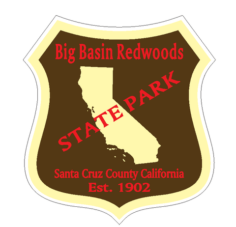 Big Basin Redwoods State Park Sticker R6638 California