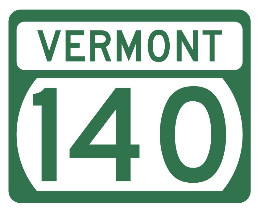 Vermont State Highway 140 Sticker Decal R5334 Highway Route Sign