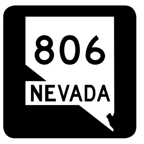 Nevada State Route 806 Sticker R3149 Highway Sign Road Sign