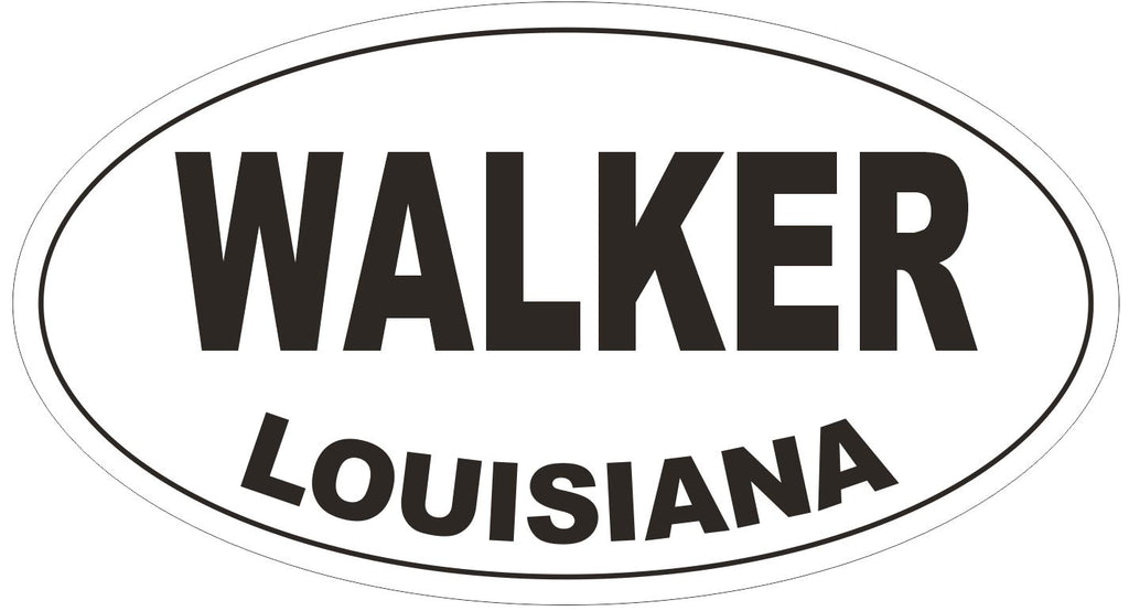 Walker Louisiana Oval Bumper Sticker or Helmet Sticker D3880