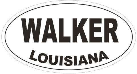 Walker Louisiana Oval Bumper Sticker or Helmet Sticker D3880