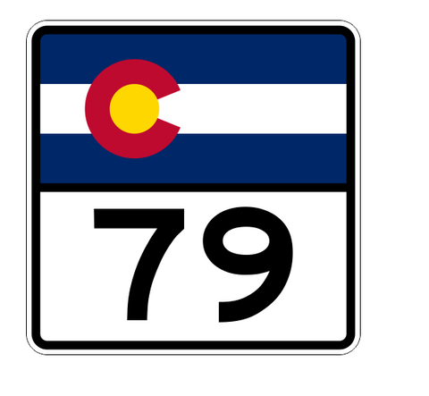 Colorado State Highway 79 Sticker Decal R1822 Highway Sign - Winter Park Products