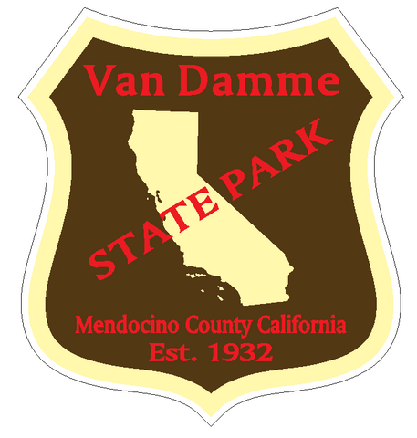 Van Damme State Park Sticker R6701 California