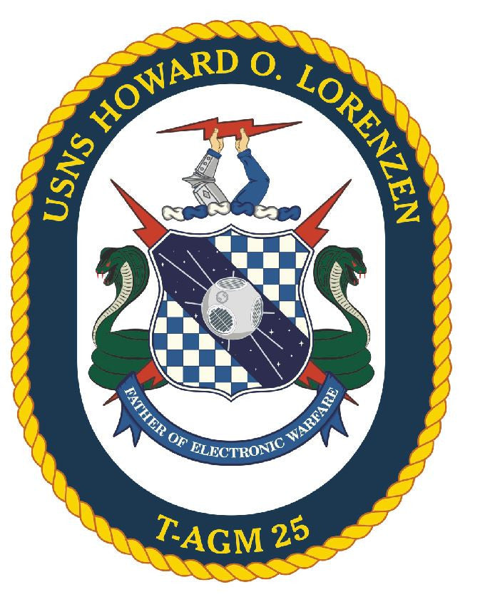 USNS Howard O Lorenzen Sticker Military Armed Forces Navy Decal M255 - Winter Park Products