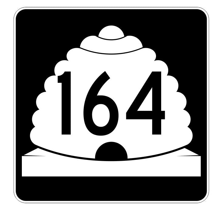Utah State Highway 164 Sticker Decal R5485 Highway Route Sign