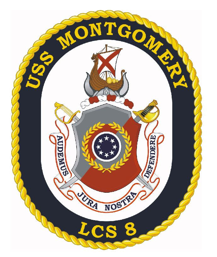 USS Montgomery Sticker Military Armed Forces Navy Decal M218 - Winter Park Products