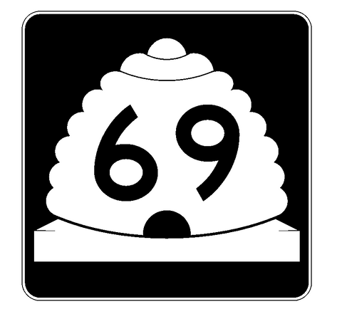 Utah State Route 69 Sticker Decal R1067 Highway Sign Road Sign - Winter Park Products